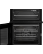 Beko EDC6731S 60cm Double Oven Electric Cooker with Vitroceramic Hob - Silver