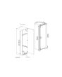 Blomberg FNT4454I 54cm Integrated Frost Free Freezer - White