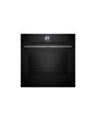 Bosch HMG7764B1B 59.4cm Built In Electric Single Oven with Microwave Function - Black