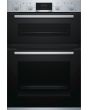 Bosch MBS533BS0B 59.4cm Built In Electric Double Oven with 3D Hot Air - Stainless Steel