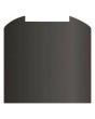 Cda ASG82CBL Curved Toughened Glass Splashback