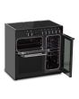 Creda C90RCCCBL 90cm Electric Rangecooker with Triple Oven and Electric Hob - Black