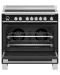 Fisher & Paykel 90cm Induction Pyrolytic Cooker - Black