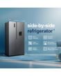 Fridgemaster MS91558DES 541L 60/40 Silver Fridge Freezer