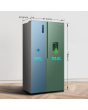 Fridgemaster MS91558DES 541L 60/40 Silver Fridge Freezer