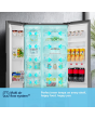 Fridgemaster MS91558DES 541L 60/40 Silver Fridge Freezer