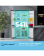 Fridgemaster MS91558DES 541L 60/40 Silver Fridge Freezer