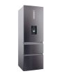 Haier HTW5618EWMP 59.5cm 3D Fridge Freezer - Dark Inox