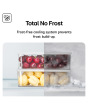 LG Frost Free Fridge Freezer - Essence Black Steel