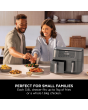 Ninja DZ300UK 7.6 litre 6-in-1 Dual Zone Air Fryer - Gun Metal Grey