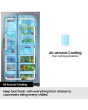 Samsung RS70F65KETEU 91.2cm Silver Fridge Freezer