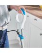 Shark S6001UK Klik n'Flip Manual Steam Pocket Mop - White/Blue Bird Blue