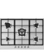 Smeg PX375 73cm Classic Gas Hob Stainless Steel