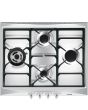 Smeg SR264XGH2 60cm Cucina Gas Hob Stainless Steel