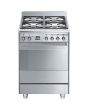 Smeg SUK61PX8 60cm Concert Dual Fuel Cooker Stainless Steel