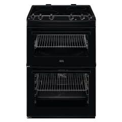 Aeg CKX6540ACB 60cm Dual Fuel Freestanding Cooker - Black