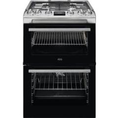 Aeg CKX6540ACM 60cm Dual Fuel Freestanding Cooker - Stainless Steel