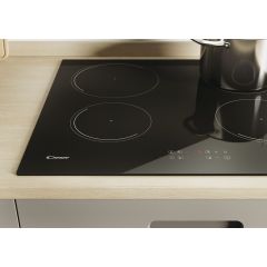 Candy CI642C/E1 60 cm Induction Hob, Power Management, 4 x boosters, Black Glass