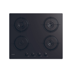 Candy CVW6BB 59.5cm Black Built-In 4 Zone Gas Hob
