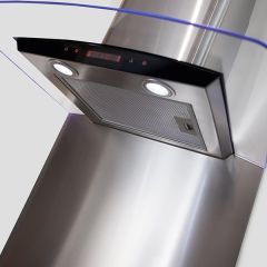 Cda CSB72CSS Curved metal splashback