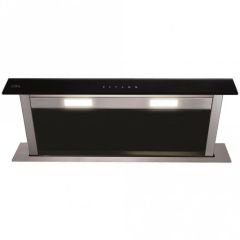 Cda EDD92BL Downdraft extractor, Ducted/re-circulating, 3 speeds, TC, black