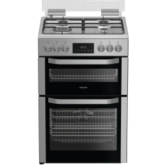 Hotpoint HDD6GDC2WX 60cm Double Oven Electric Cooker