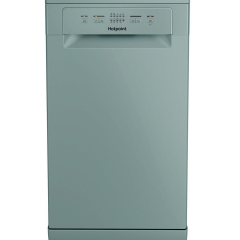 Hotpoint HP2FE10CS90SUK Slimline Dishwasher Silver 10 Set