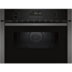 Neff C1AMG84G1B 44L Built-In Microwave Oven in Graphite Grey with Hotair Technology