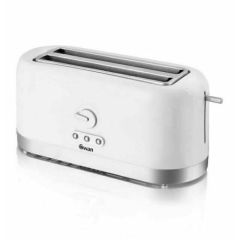 Swan ST10091N 4 Slice LongSlot Toaster, White