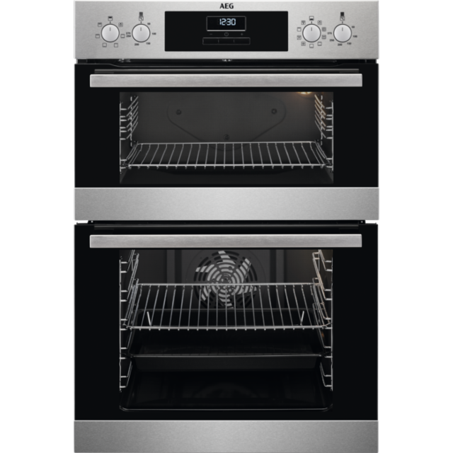 AEG DCB331010M 59.4cm Built In Electric Double Oven - Stainless
