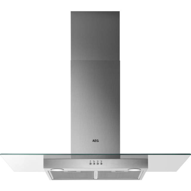 Aeg DTB3954M
90cm Transparent Glass Wall Chimney Hood, Mechanical Push Buttons, LED Lighting, 3 Sp