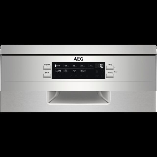 AEG FFB73527ZM Slimline Dishwasher - Stainless Steel - 10 Place Settings
