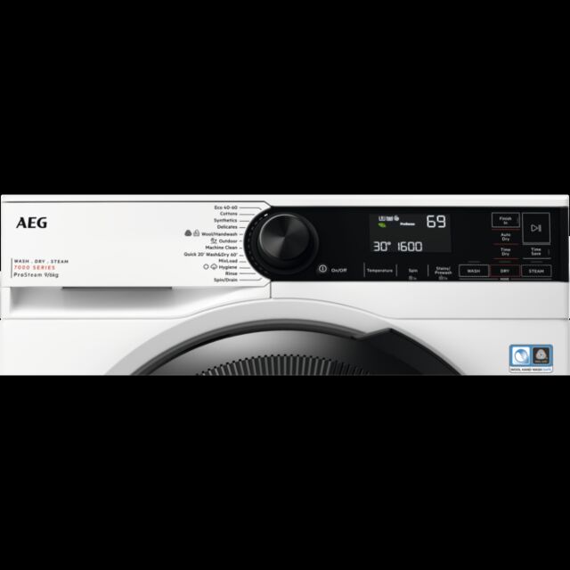 AEG LWR7496O4B 9kg/6kg 1600 Spin Washer Dryer - White