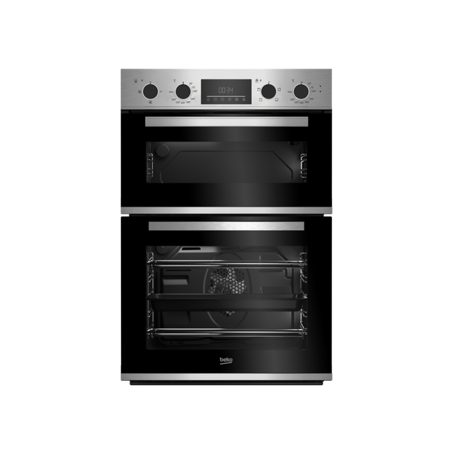 Beko CDFY22309X 60cm Built In High Specification RecycledNet Double Oven - Stainless Steel