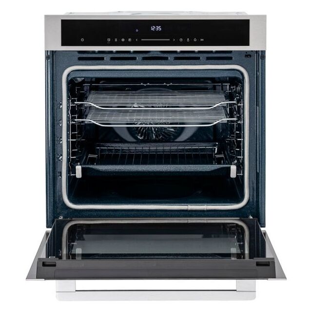 Belling 444411401 BI603MFPY 59.5cm Built In Electric Single Oven - Stainless Steel