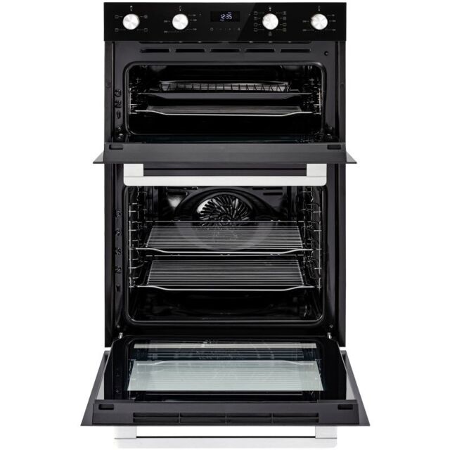 Belling 444411403 BI903MFC 59.4cm Built In Electric Double Oven - Black