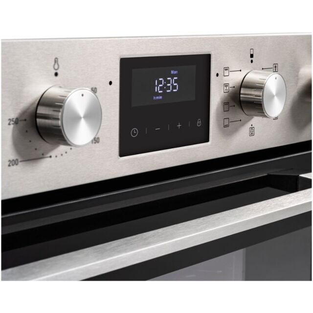 Belling 444411402 BI903MFC 59.4cm Built In Electric Double Oven - Stainless Steel