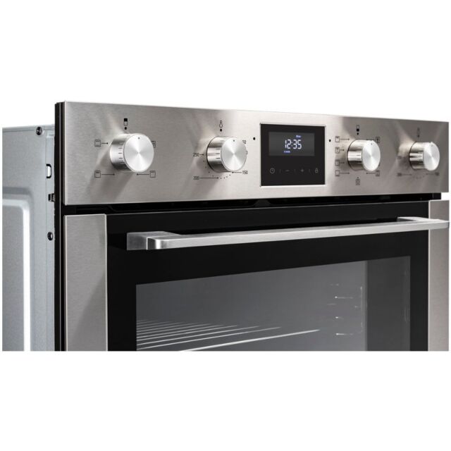 Belling 444411402 BI903MFC 59.4cm Built In Electric Double Oven - Stainless Steel