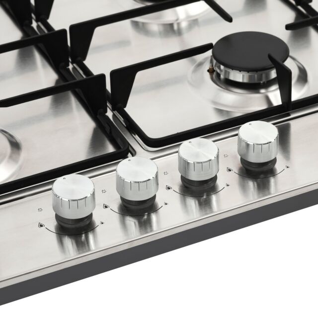 Belling 444411635 GHU603RI 60cm Gas Hob - Stainless Steel