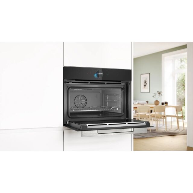 Bosch CSG7584B1 59.4cm Built-In Compact Steam Oven - Black