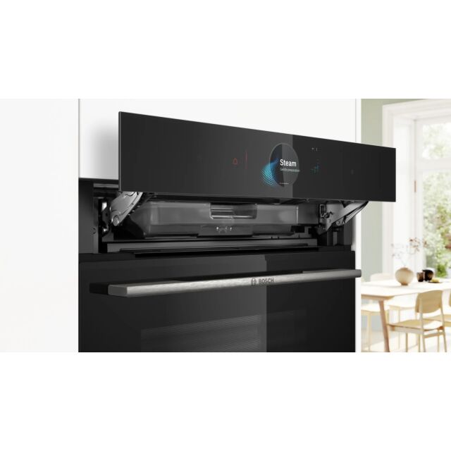 Bosch CSG7584B1 59.4cm Built-In Compact Steam Oven - Black