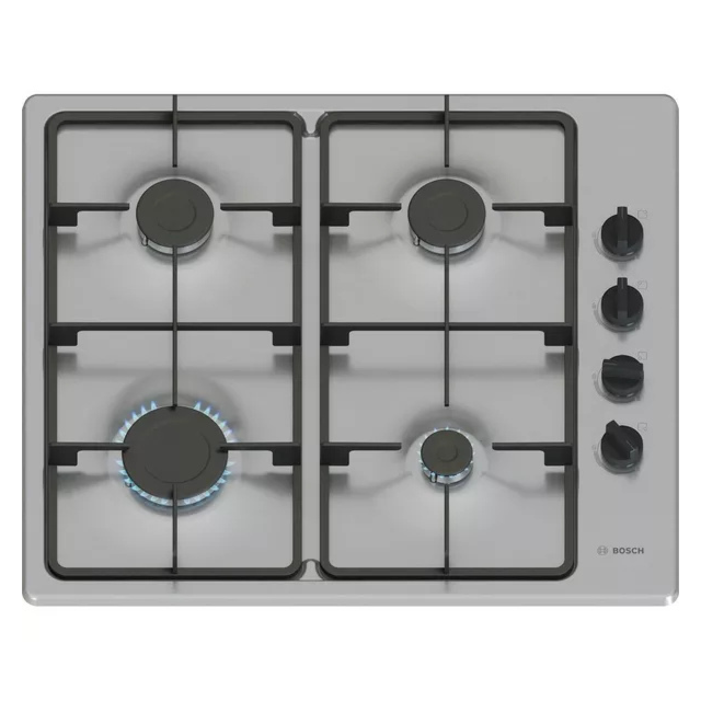 Bosch PBP6B5K60 60cm Stainless Steel Gas Hob