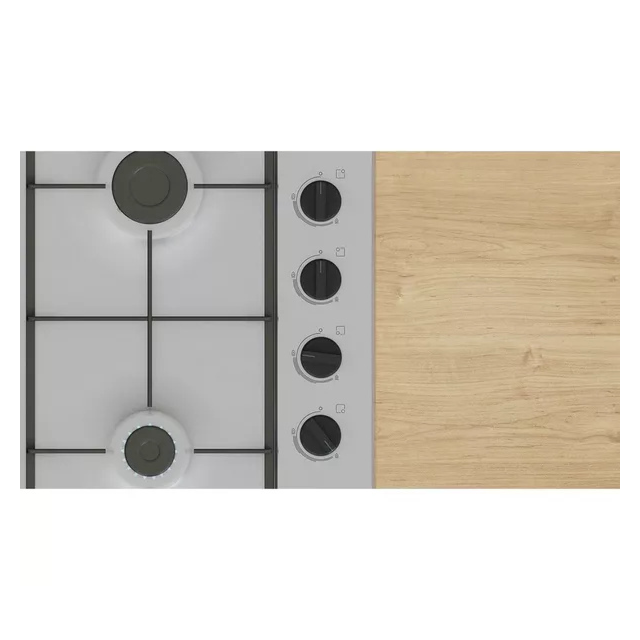 Bosch PBP6B5K60 60cm Stainless Steel Gas Hob