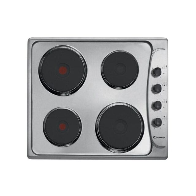 Candy CLE64KX 60cm Solid Plate Hob
4 Solid plates (incl. 1 rapid plate), side rotary controls