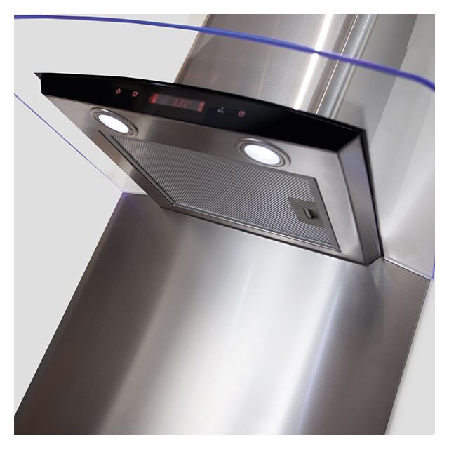 Cda CSB72CSS Curved metal splashback
