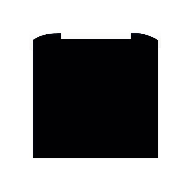 Cda CSB92CBL Curved metal splashback