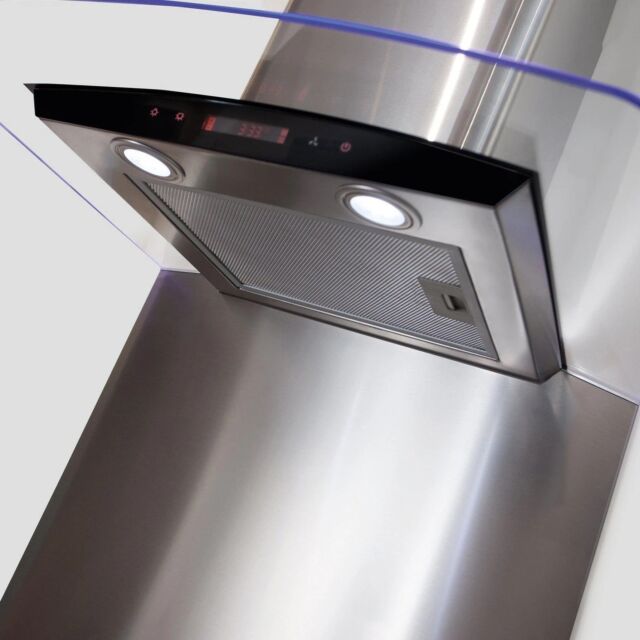 Cda CSB92CSS Curved metal splashback