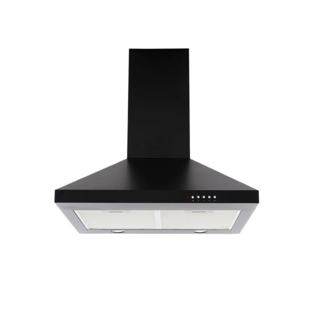 Cda ECH61BL Chimney extractor, Ducted/re-circulating, 3 speeds, black