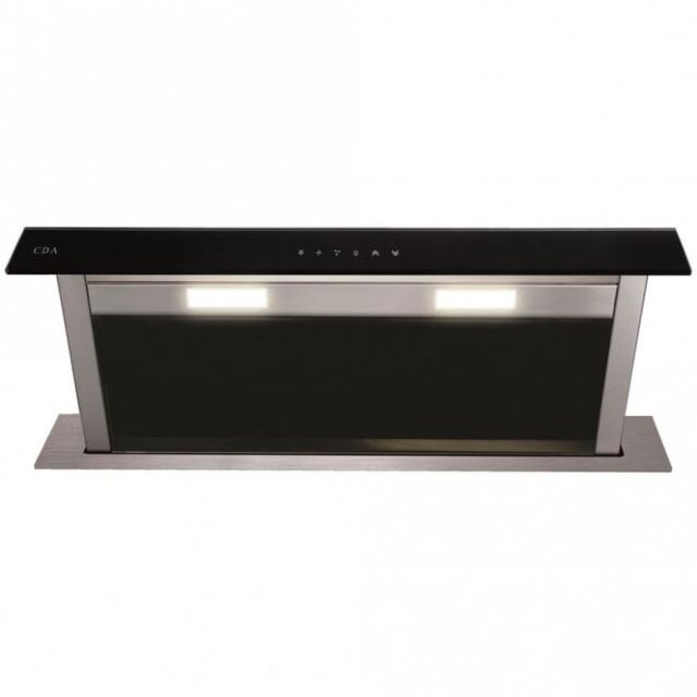 Cda EDD92BL Downdraft extractor, Ducted/re-circulating, 3 speeds, TC, black