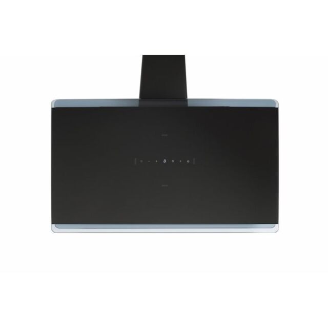 Cda EXG90BL 90cm gesture control angled black glass extractor, TC , LED lights (CHA37)